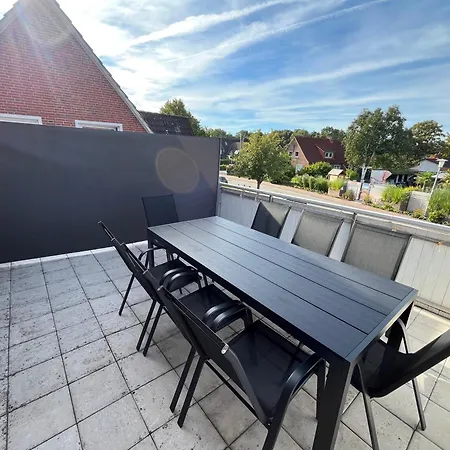 شقة Vier Nordlichter - Helle Mit Dachterasse
