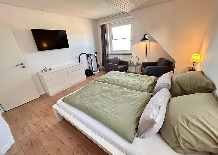Apartment Vier Nordlichter - Grosse Mit Dachterrasse 3 Schlafzimmer Bensersiel